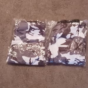 Black and white camo joggers